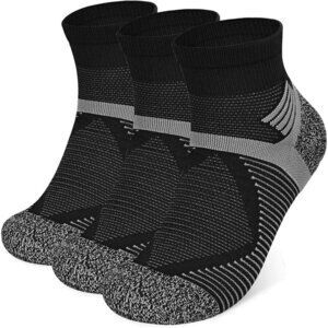 ⚡Mens Womens Hiking Walking Socks Anti Blister Cotton Ankle Support Compression
